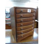 X 7 DRAWER BOW FRONTED CHEST