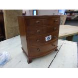 X 5 DRAWER BOW FRONTED CHEST