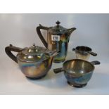 ART DECO TEA & COFFEE POT SET