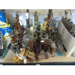 LARGE QUANTITY OF ELECTRIC LAMP STANDS