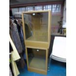 X 2 DISPLAY CABINETS