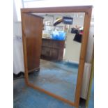 LARGE PINE FRAMED MIRROR