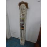 AFRICAN STYLE FREE- STANDING C.D. RACK