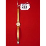 NOBELLUX 18 CT GOLD LADIES WATCH