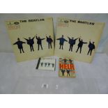 BEATLES HELP NOVEL, 2 MONO 1ST PRESS & CD 1ST RELEASE