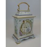 FRANKLIN MINT PORCELAIN CARRIAGE CLOCK