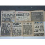 ORIGINAL NEWSPAPERS, ALL RELATING TO JFK ASSASSINATION