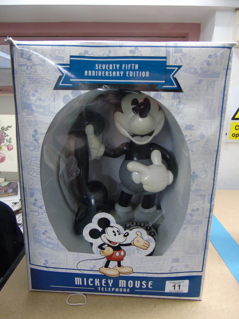 LARGE BOXED MICKY MOUSE TELEPHONE