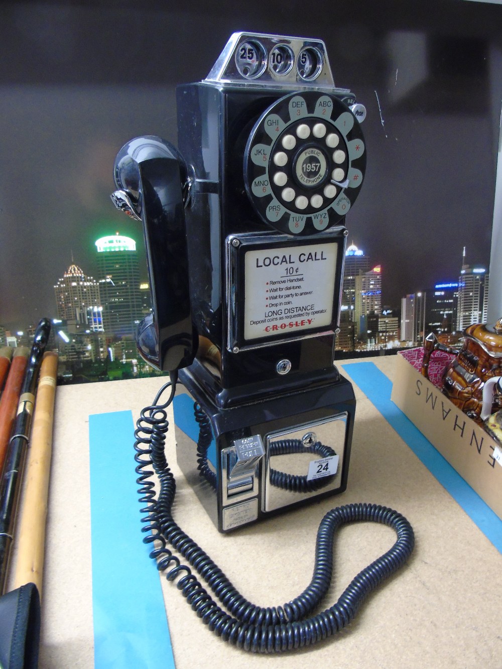 CROSLEY RETRO STYLE WALL TELEPHONE - WORKING ORDER