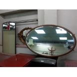 LARGE BEVELLED GLASS FRAMED MIRROR + 2 OTHERS