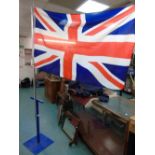 LARGE DISPLAY STAND AND FLAG