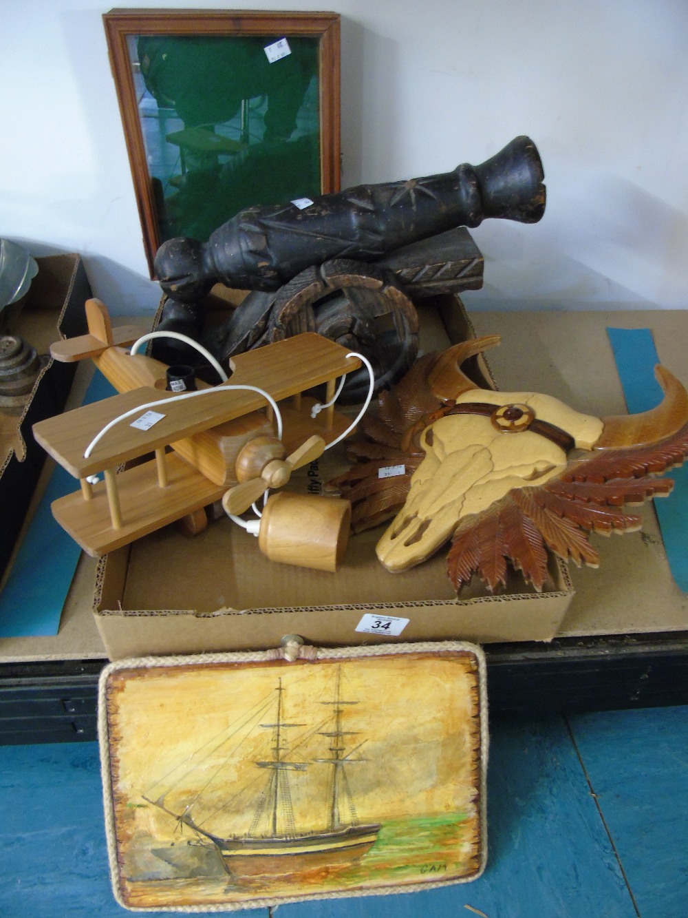 WOODEN ITEMS INC PLANE LAMP