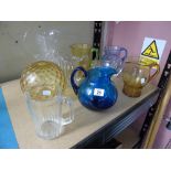 X 8 GLASS JUGS + 1 OTHER