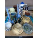 QUANTITY OF MIXED CHINA INCL SIGNED ERIC RADFORD AND X 2 MIDWINTER ITEMS