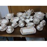 X 126 PIECES OF PARAGON CHINA - 'COUNTRY JANE' INCL PLATES, SUGAR BOWLS, LIDDED SERVING DISHES,