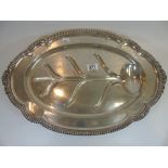 LARGE SERVING PLATTER MARKED GORAM CO.