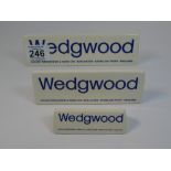 X 3 GRADUATED CERAMIC DISPLAY SIGNS FOR WEDGWOOD