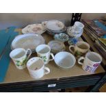 CHINA ITEMS iNCL PLATES AND MUGS