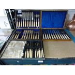 X 3 BOXED SETS OF CUTLERY