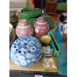 LARGE QUANTITY CHINA INCL X 2 GINGER JARS