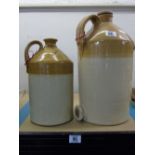 2 LARGE STONEWARE JUGS