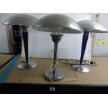 3 X MUSHROOM TABLE LIGHTS