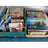 2 BOXES OF VINTAGE ANNUALS INCULDING GILES