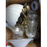 LARGE BOX OF LAMPS AND SHADES