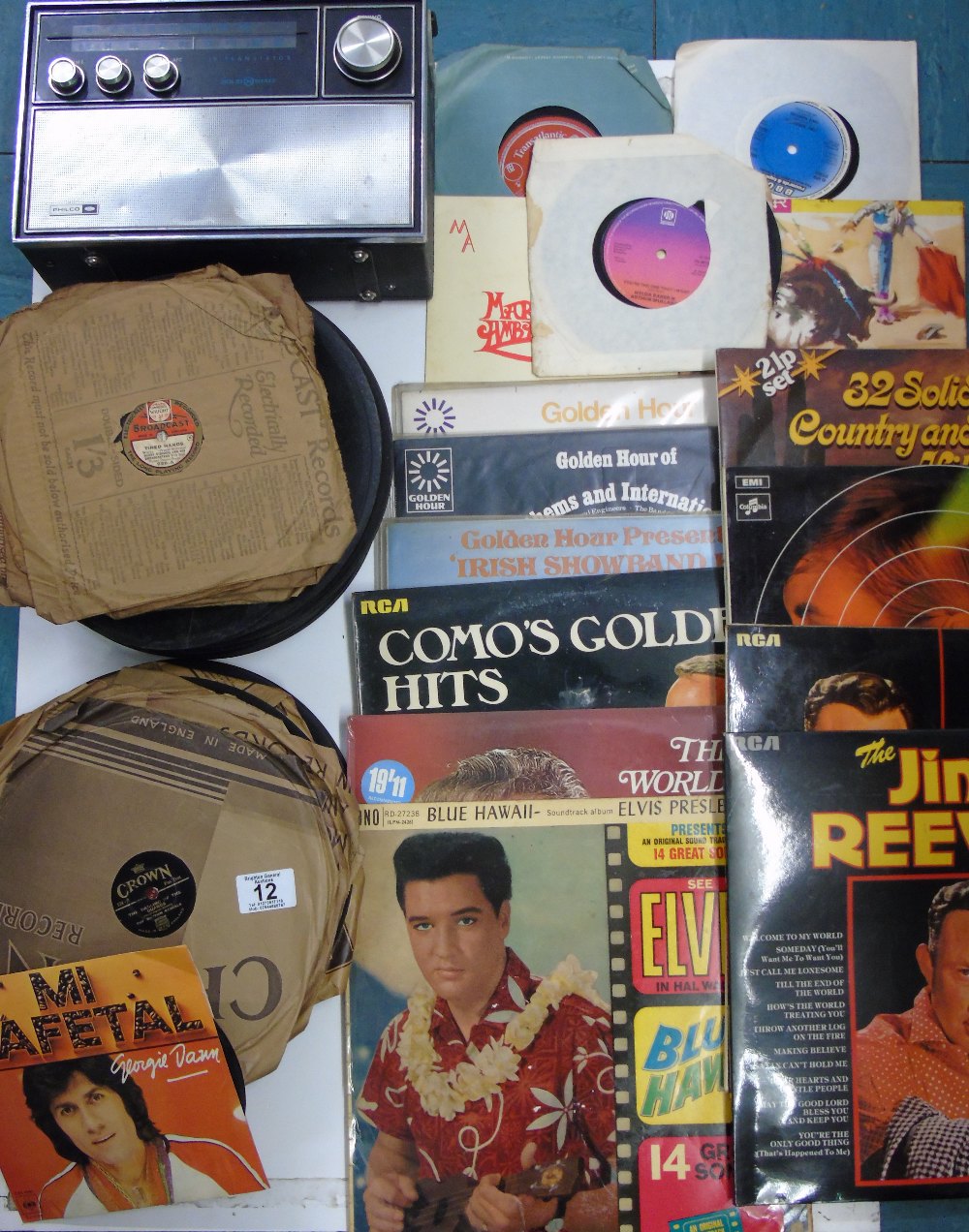 COLLECTION OF VINTAGE RECORDS AND RADIO