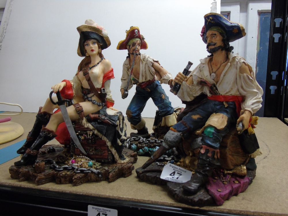 3 X PIRATE FIGURES