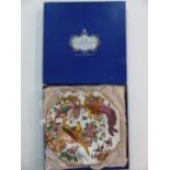 BOXED ROYAL CROWN DERBY PLATE