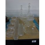 DECANTERS AND OTHER CRYSTAL GLASS