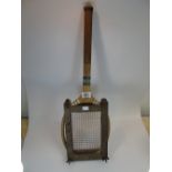 VINTAGE TENNIS RACKET & STRETCHER