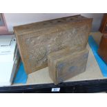 2 VINTAGE CARVED BOXES