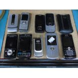 BASKET OF MOBILE PHONES