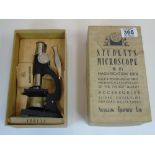 VINTAGE BOXED STUDENTS MICROSCOPE