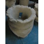 LARGE CONCRETE SACK PLANTER