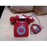 RED 1960s/1970s TELEPHONE