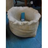 LARGE CONCRETE SACK PLANTER