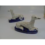 PAIR OF STAFFORDSHIRE STYLE DALMATIAN DOGS
