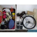 BOX OF MIX INCLUDING ASTRALL STEERING WHEEL