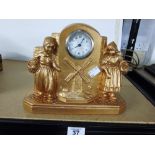 VINTAGE GILDED MANTLE CLOCK