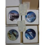 4 PAINTED PLATES