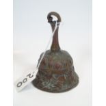 BRONZE YPRES BELL, ART NOUVEAU DESIGN