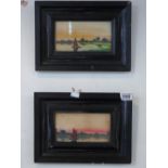 PAIR OF PICTURES OF BOATING SCENES
