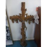 LARGE METAL CRUCIFIX