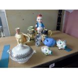 ASSORTED CHINA INCLUDING PIGS