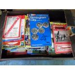 BOX OF FOOTBALL PROGRAMMES, INCLUDING LIVERPOOL,CHELSEA