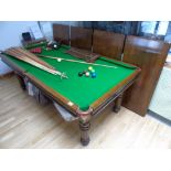 RILEY SNOOKER TABLE WITH ADDITIONS TO CONVERT TO A DINING TABLE + RILEY SCOREBOARD & OTHER RILEY
