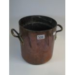 TALL TWO HANDLED COPPER POT